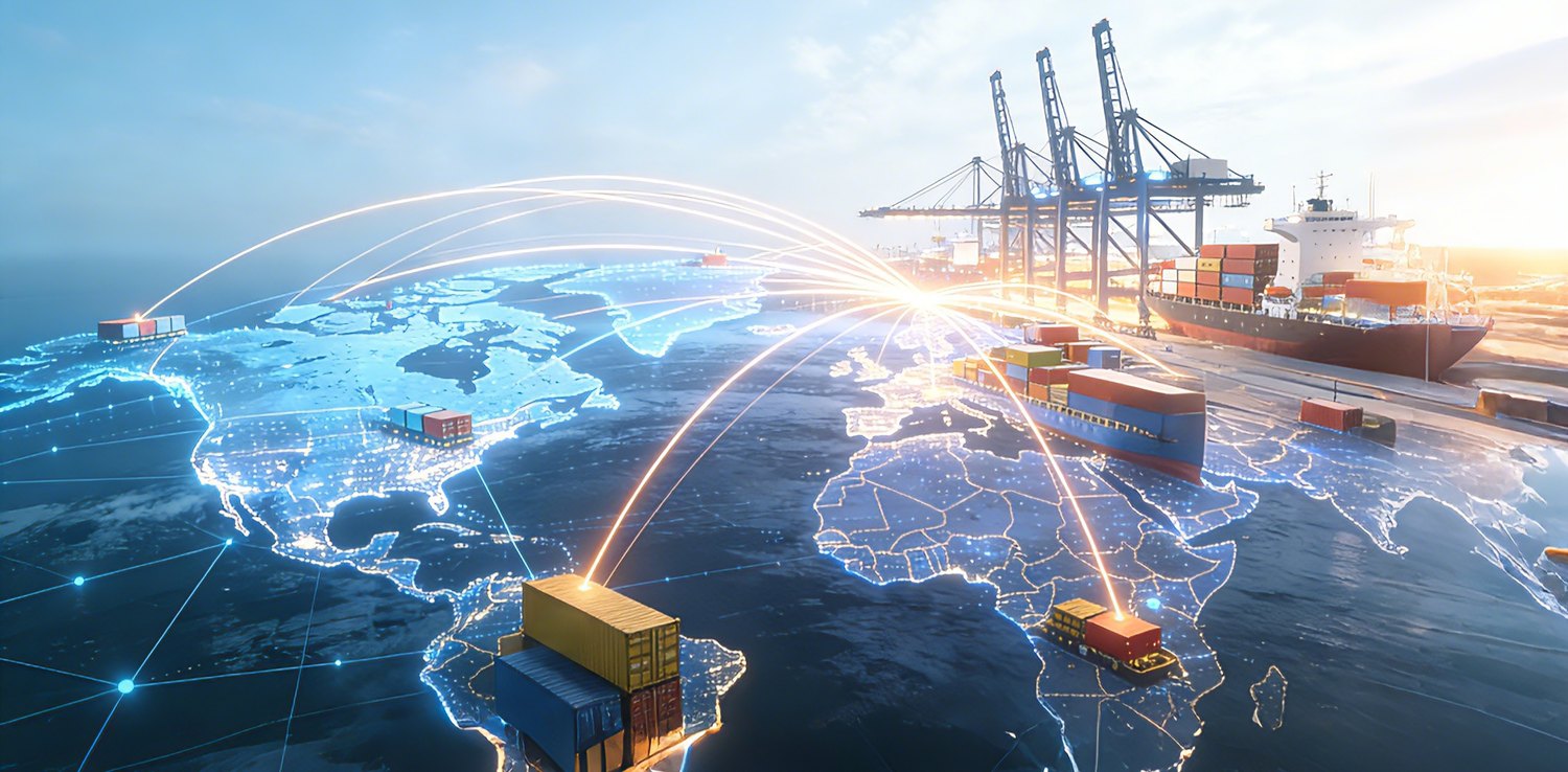 Global shipping network delivering Rugreat orders